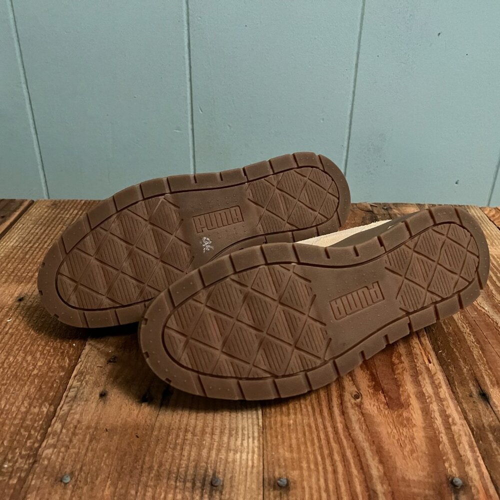 Puma Tan Sneakers with Brown Soles - Picture 6 of 6